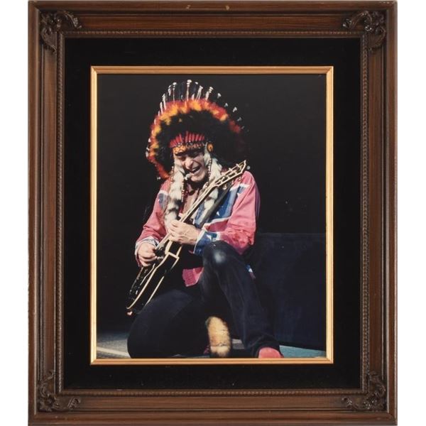 Ted Nugent Concert Photo Framed