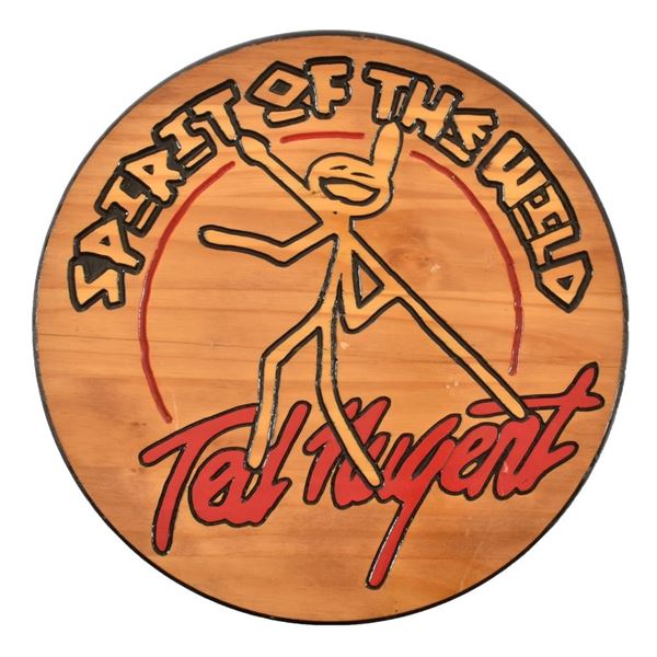 Ted Nugent's Carved Spirit Of The Wild Plaque