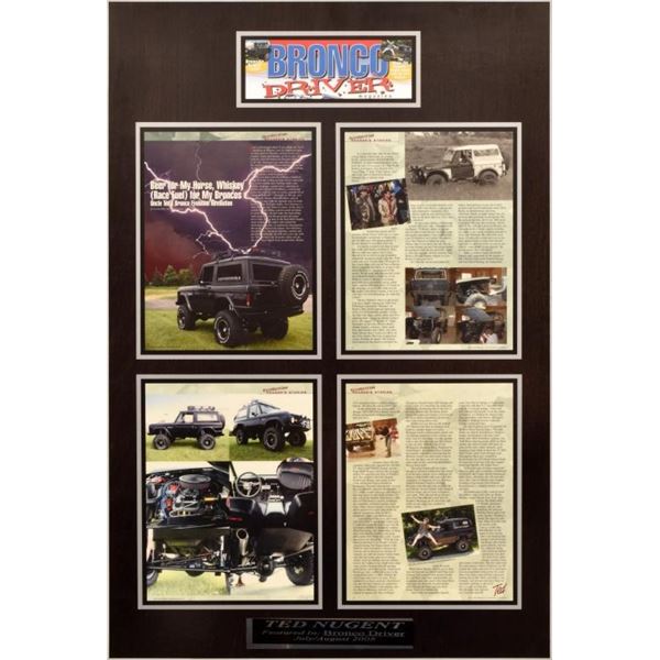 Ted Nugent's Article 2008 Bronco Driver Magazine