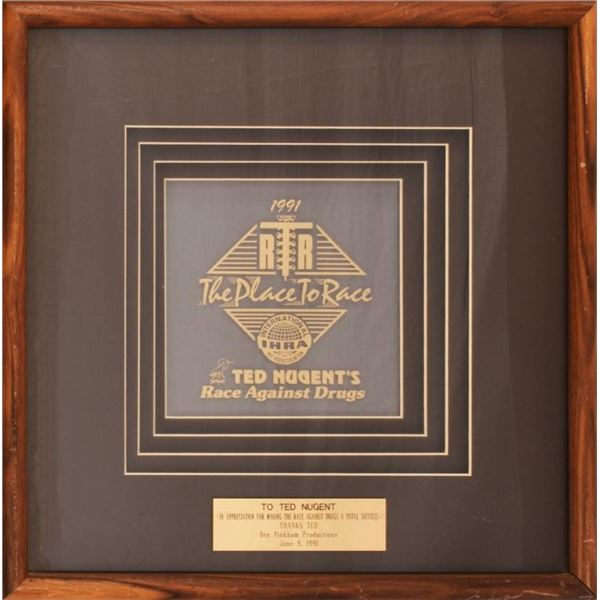 Ted Nugent Race Against Drugs Award