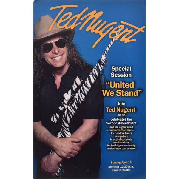 Ted Nugent "United We Stand" Poster