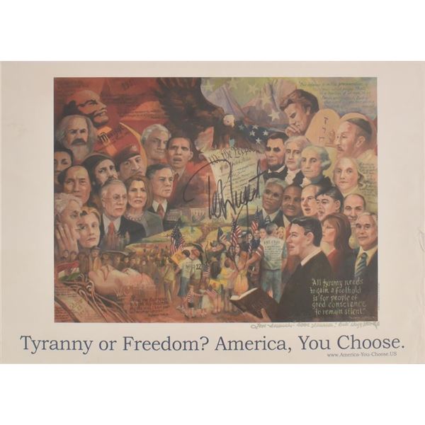 Ted Nugent's "Tyranny Or Freedom" Poster Signed