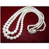 Image 1 : A GORGEOUS TWO STRING PEARL NECKLACE #1505517