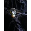 Image 1 : GREAT ANTIQUE VICTORIAN RING W/ DIAMOND & PEARL#1505537