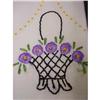 Image 1 :  SATIN STITCH EMBROIDERY GUEST TOWEL #1506480