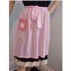 Image 1 : LADIES PINK APRON - CROCHET LACE POCKET #1506495