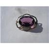 Image 1 : Sterling Brooch Purple Color Stone #1506767