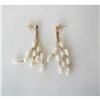 Image 1 : 60's~ PEARL & 14K GOLD  SWINGING EARRINGS #1507481