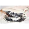 Image 1 : Tonquin Black Transferware Sauce Boat and #1507515