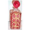 Image 1 : Red and Gold Decorated Perfume Bottle #1507551