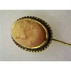 Stick Pin Cameo Hand Cut, Polished, Lapel or #1507962