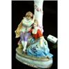 Image 1 : Lamp Couple Courting Germany China Glass Shade #1508010