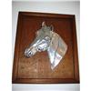 Image 1 : pewter horse on wood frame!  #1508013