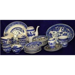 Assorted Lot of Vintage Flow Blue Porcelain #1509033