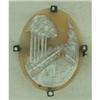 Image 1 : English Landscape Shell Cameo 15k Y Gold Pin  #1518623