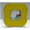 Image 1 : Shelley Cottage #1 Yellow Sandwich Plate #1519152