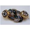 Coro Vintage Duette Flower Brooch #1519162