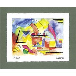 Kandinsky Wasily  "Portrait" - color lithograph#1529470