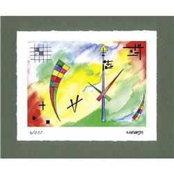 Kandinsky "Clock of Destiny" - color lithograph#1529471