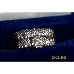 Vintage Engagement Ring and Wedding Band Set #1529489