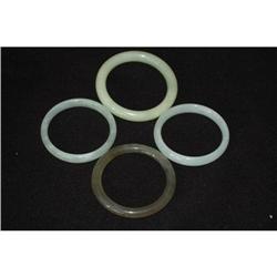 Four  Fine Chinese Jade Bracelets. #1529497