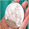 Image 1 : STERLING SILVER GIANT BLISTER PEARL Pendant WOW#1529594