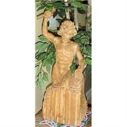 Art Deco wood male sculpture in wood #1529874