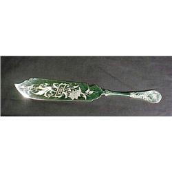 Antique Silver Engraved Cake Knife Lillie #1529898