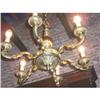 Image 1 : ANTIQUE SOLID FRENCH BRONZE CHANDELIER  #1530184