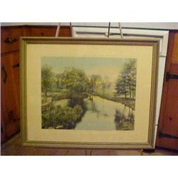 Wallace Nutting Lrg. signed -A Berri Brook #1530201