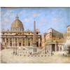 Image 1 : 19c ITALIAN ART OIL PAINTING ROMA ST. PETER #1541302