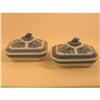 Image 1 : Pair of Blue Fitzhugh Covered Vegtable Dishes #1541331