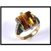 Image 1 : 18K Yellow Gold Citrine, Tsavorite, and Diamond#1541439