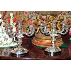 Italian Silver 800  Candle sticks candelabra #1541863