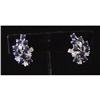 Image 1 : Pair of Sapphire and Diamond Earrings #1542030