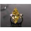 Image 1 : RHJ Canary Cubic Zirconium Marquise Ring #1550464