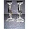 Image 1 : Pair of Antique Heisey Crystal Candlesticks #1551313