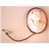 Image 1 : 10K Gold Victorian Pink Cameo #1551353