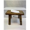 Image 1 : Small Antique Wooden Milking Stool, Very Decorative Piece, Still Has Some Old Paint On It