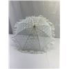 Image 2 : Vintage White Lace Child Umbrella With Plastic Handle, 19"L, No Damage To Lace