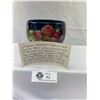 Image 2 : Gorgeous Moorcroft Cabinet Vase From 1950's With Colourful Flowers, 4.75"T, Very Nice Shape, But Has
