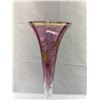 Image 2 : Very Nice Victorian Bud Vase Hand Painted With Gold Design, No Cracks Or Chips, 9.5"T