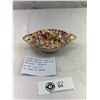 Image 1 : Royal Winton 1930's Chintz Candy Or Nut Dish, Pattern Royalty, No Chips Or Cracks, 2"x6"x4"