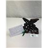 Image 2 : Beautiful Chinese Display Stand In Form Of A Tree With Flowers And Blossoms, Antique Stand, 5.5"x6.7