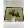 Image 1 : Nice Framed Etching Scotty Dogs, 16"x12", Signed By German Artist Meta Plucke Bauh