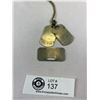 Image 2 : 3 Vintage Military Metal Dog Tags Without Names