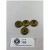 Image 2 : WW2 RCAF Brass Buttons, 4 Matching, Made In England