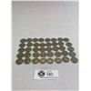 Image 1 : Mint Roll Of Canadian 1967 Rabbit Nickels In Plastic Holder