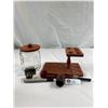Image 2 : Vintage Algro CO. Chicago ILL Pipe And Tobacco Stand W/Pipes
