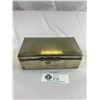Image 1 : Vintage Wood Lined Silverplate Cigarette Box, Made In England, 6.5"x3.5"x1.5"